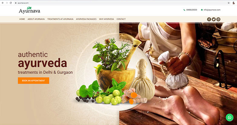 Ayurveda Web Design