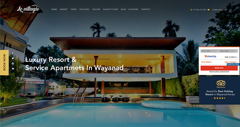Wayanad Resort Web Design