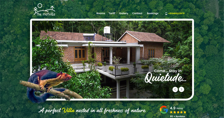 Holiday Resort Web design