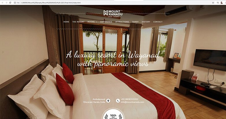Resort Web Design