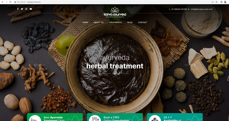 Ayurveda Web Design